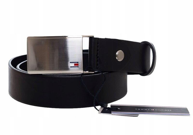 Мужской ремень TOMMY HILFIGER PLAQUE BELT ADJ 3,5 см, черный AM0AM01995 002  41627 цена | kaup24.ee