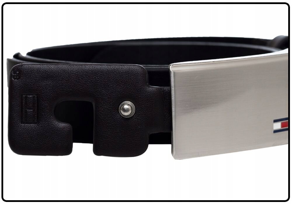 Meeste püksirihm TOMMY HILFIGER PLAQUE BELT ADJ 3,5 cm, must AM0AM01995 002 41627 цена и информация | Meeste vööd | kaup24.ee