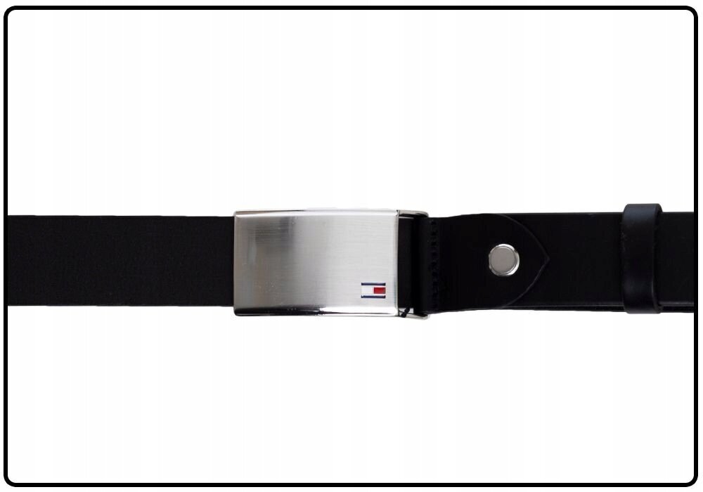 Meeste püksirihm TOMMY HILFIGER PLAQUE BELT ADJ 3,5 cm, must AM0AM01995 002 41627 цена и информация | Meeste vööd | kaup24.ee