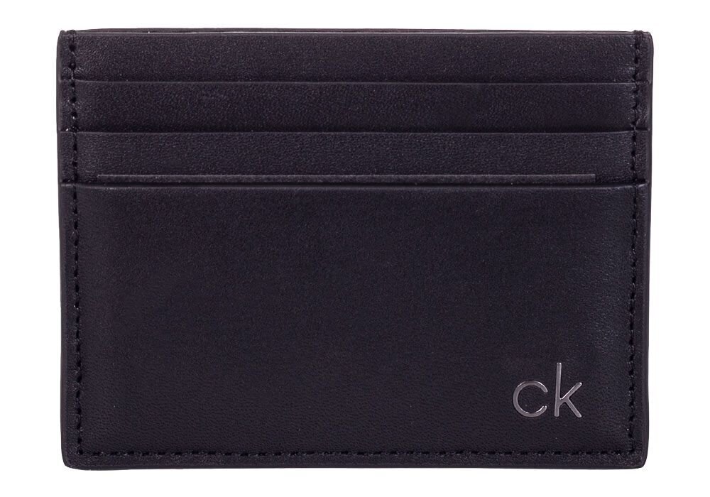 Meeste rahakott Calvin Klein SMOOTH CK CARDHOLDER BLACK K50K504298 001 35817 hind ja info | Meeste rahakotid | kaup24.ee