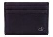 Meeste rahakott Calvin Klein SMOOTH CK CARDHOLDER BLACK K50K504298 001 35817 hind ja info | Meeste rahakotid | kaup24.ee