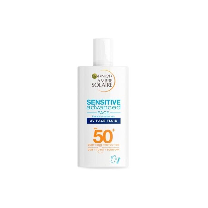 Näokreem päikesekaitsekreemiga Garnier Sensitive Advanced Face UV SPF50 40 ml цена и информация | Päikesekreemid | kaup24.ee