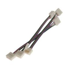 Clamp (2 ends) with cable of 15 cm for 10 mm 12V IP65 4PIN LED - hind ja info | LED ribad | kaup24.ee