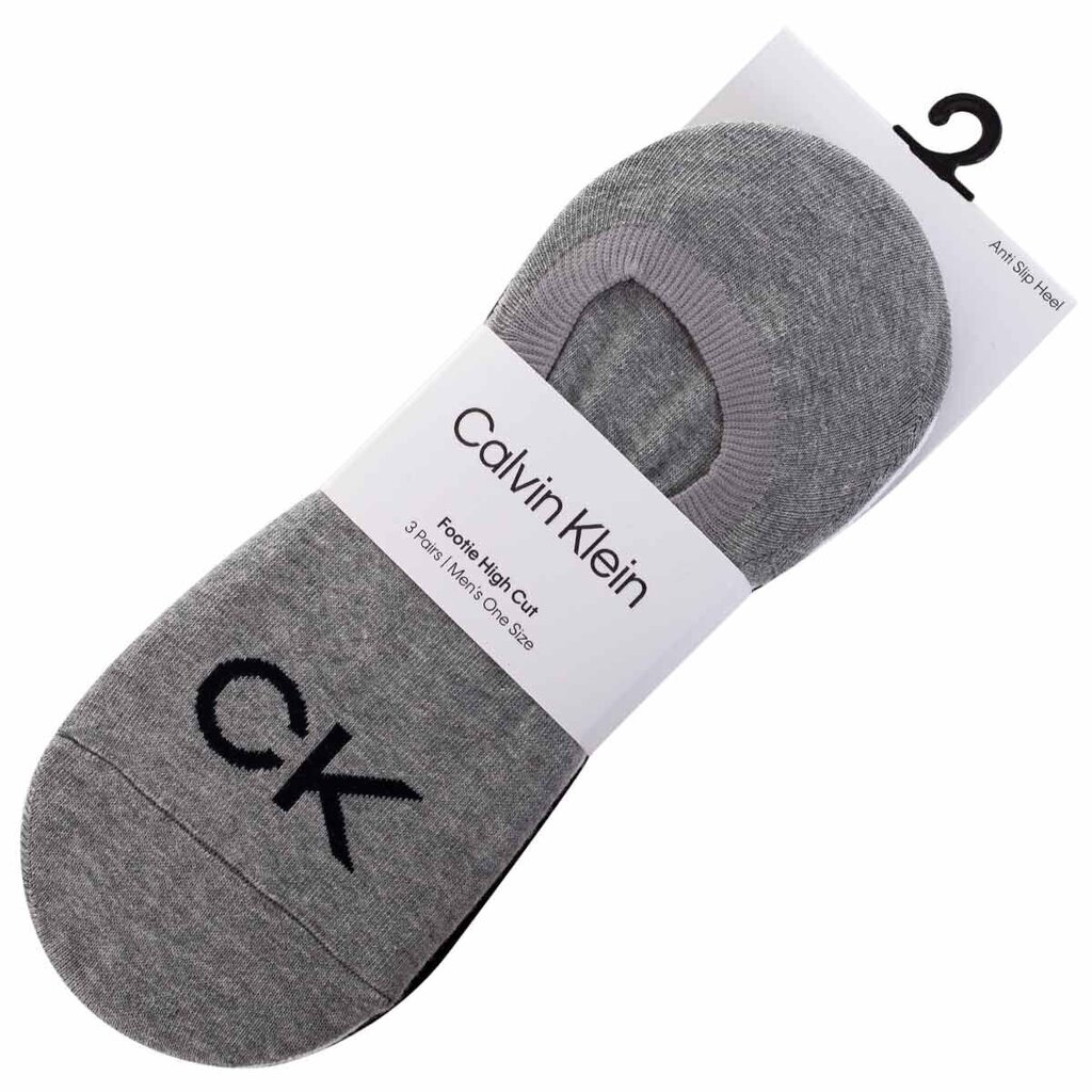 Calvin Klein meeste sokid, 3 paari, must/valge/hall 701218723 003 39816 hind ja info | Meeste sokid | kaup24.ee