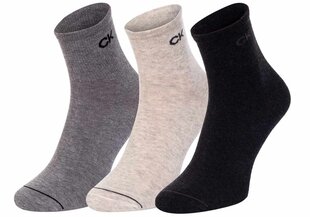 Мужские носки Calvin Klein, 3 пары, серые/кремовые 701218719 004 39828 цена и информация | Мужские носки | kaup24.ee