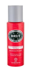 Pihustatav deodorant Brut Attraction Totale meestele 200 ml цена и информация | Парфюмированная косметика для мужчин | kaup24.ee