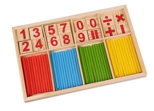 Деревянные палочки для обучения счету цена и информация | Развивающие игрушки и игры | kaup24.ee