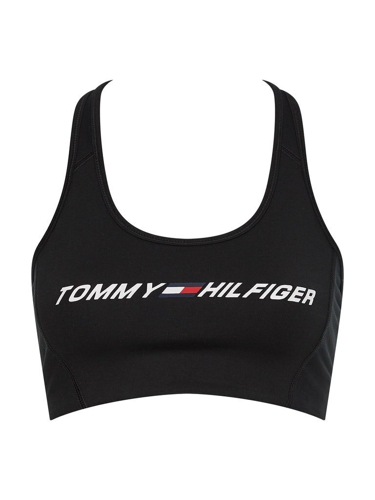 Tommy Hilfiger naiste rinnahoidja MID INTENSITY GRAPHIC BRA, must S10S100973 BDS 40392 цена и информация | Rinnahoidjad | kaup24.ee