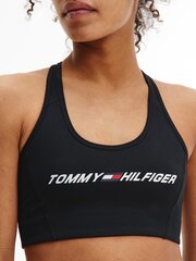 Бюстгальтер Tommy Hilfiger MID INTENSITY GRAPHIC BRA, черный S10S100973 BDS 40392 цена и информация | Спортивные бюстгальтеры | kaup24.ee