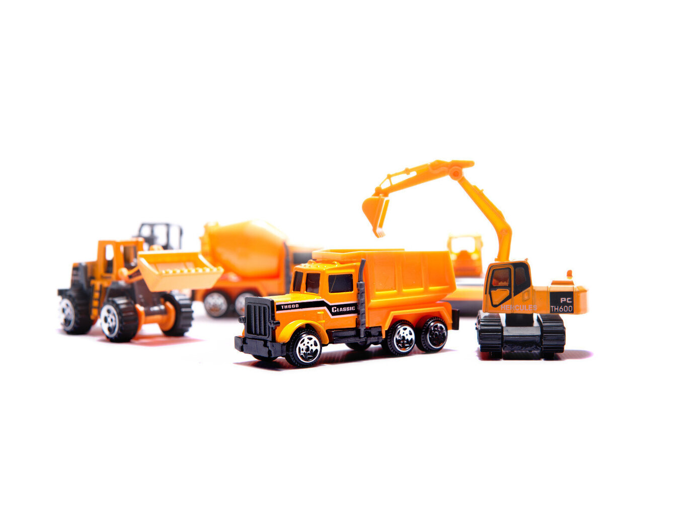 Ehitustehnika autokomplekt 6 tk hind ja info | Imikute mänguasjad | kaup24.ee