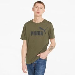 Meeste T-särk Puma 586667*32, oliiv / must 4064535853773 hind ja info | Meeste T-särgid | kaup24.ee