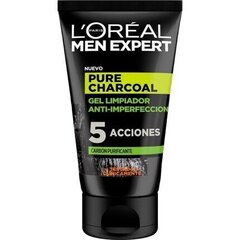 Näo puhastamise geel Pure Charcoal L'Oreal Make Up (100 ml) hind ja info | Näopuhastusvahendid | kaup24.ee