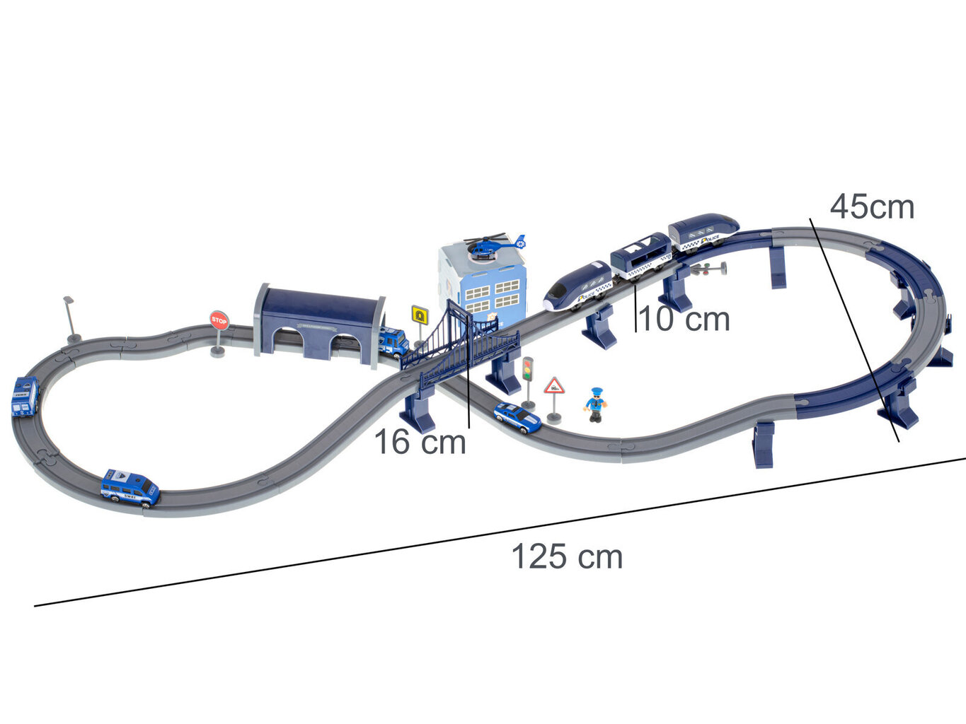 Elektrirong roomikuga, 92 elementi ~ 300cm hind ja info | Laste elektriautod | kaup24.ee