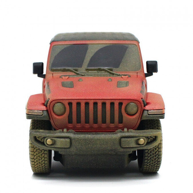 JEEP Wrangler Rubicon 1:24 RTR (AA patareitoitel) – punane цена и информация | Poiste mänguasjad | kaup24.ee