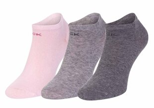 Носки-следки Calvin Klein, 3 пары, розовые/серые 701218768 003 39735 цена и информация | Женские носки из ангорской шерсти | kaup24.ee