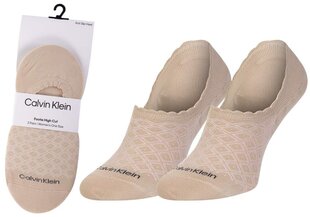 Naiste sokid CALVIN KLEIN 2 paari, beež 701218787 003 39744 цена и информация | Женские носки | kaup24.ee