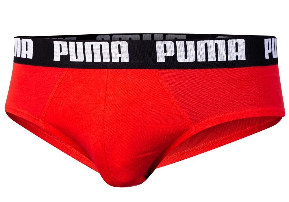 Puma meeste aluspüksid 2 paari, 2P punane/must 889 100 20 40005 hind ja info | Meeste aluspesu | kaup24.ee