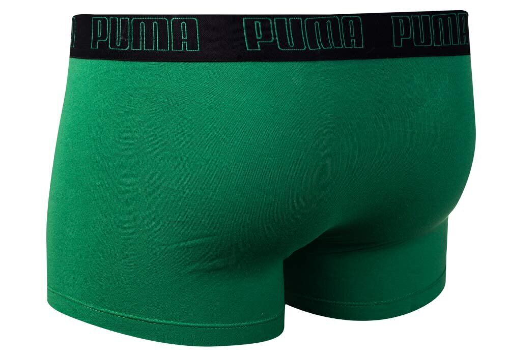 Puma meeste bokserid BASIC TRUNK 2 paari, roheline/must 935015 04 39988 hind ja info | Meeste aluspesu | kaup24.ee