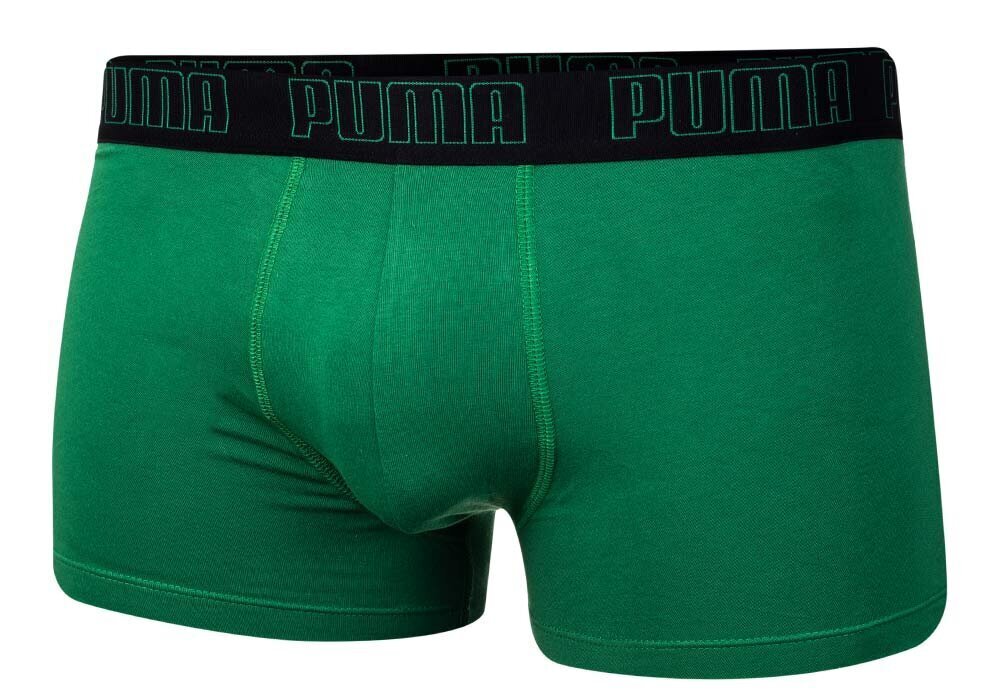 Puma meeste bokserid BASIC TRUNK 2 paari, roheline/must 935015 04 39988 цена и информация | Meeste aluspesu | kaup24.ee
