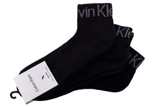 Calvin Klein meeste sokid, 3 paari, must 701218722 001 39824 цена и информация | Мужские носки | kaup24.ee