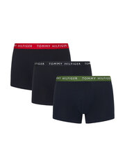 Мужские боксеры Tommy Hilfiger, 3 пары, TRUNK WB, темно-синие, UM0UM02324 0XI 42379 цена и информация | Мужские трусы | kaup24.ee