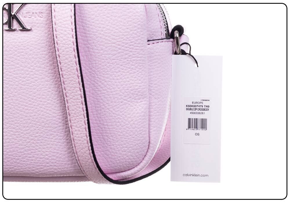Klein naiste kott DOUBLE ZIP CROSSBODY PINK K60K607479 TN9 36865 hind ja info | Naiste käekotid | kaup24.ee