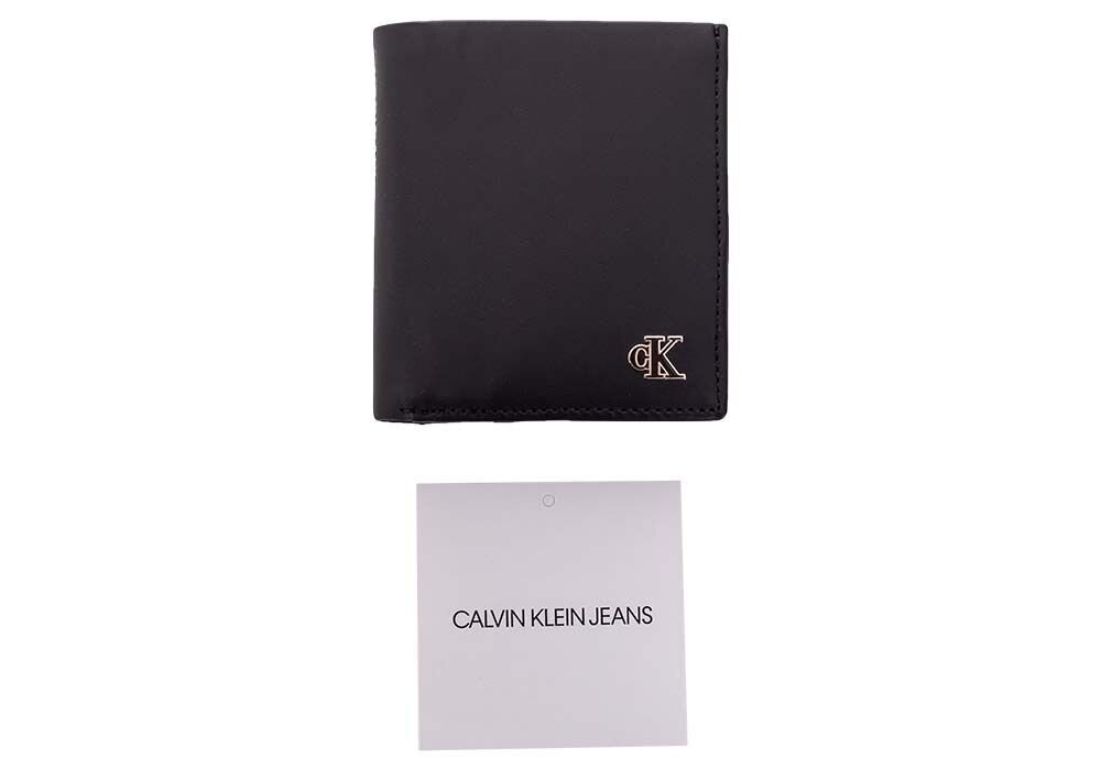 Calvin Klein meeste rahakott N/S TRIFOLD W/COIN BLACK K50K506806 BDS 36885 hind ja info | Meeste rahakotid | kaup24.ee