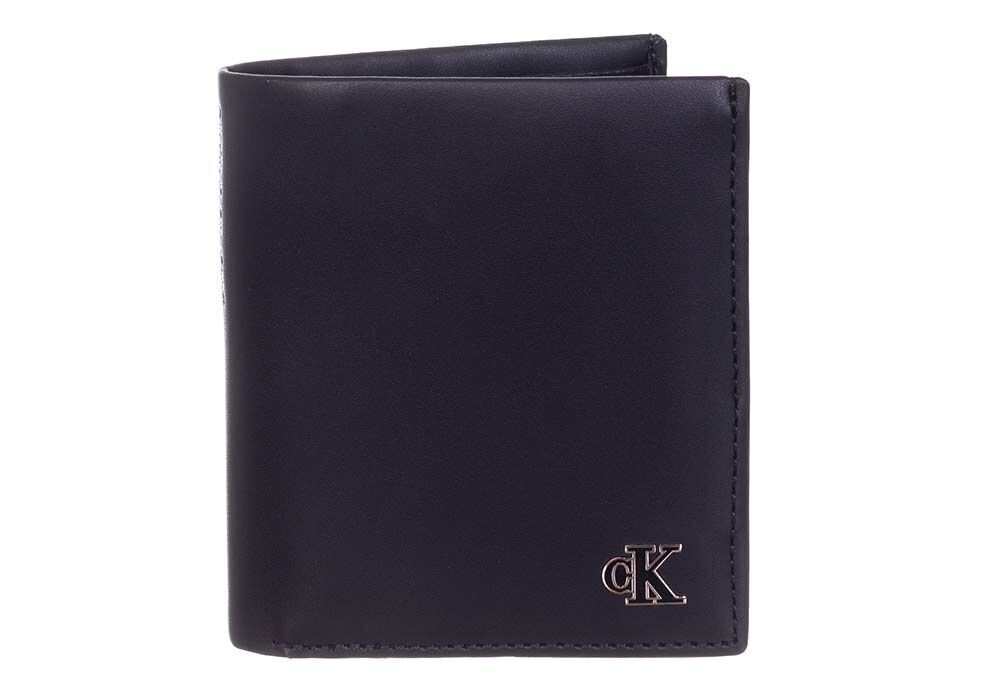 Calvin Klein meeste rahakott N/S TRIFOLD W/COIN BLACK K50K506806 BDS 36885 hind ja info | Meeste rahakotid | kaup24.ee