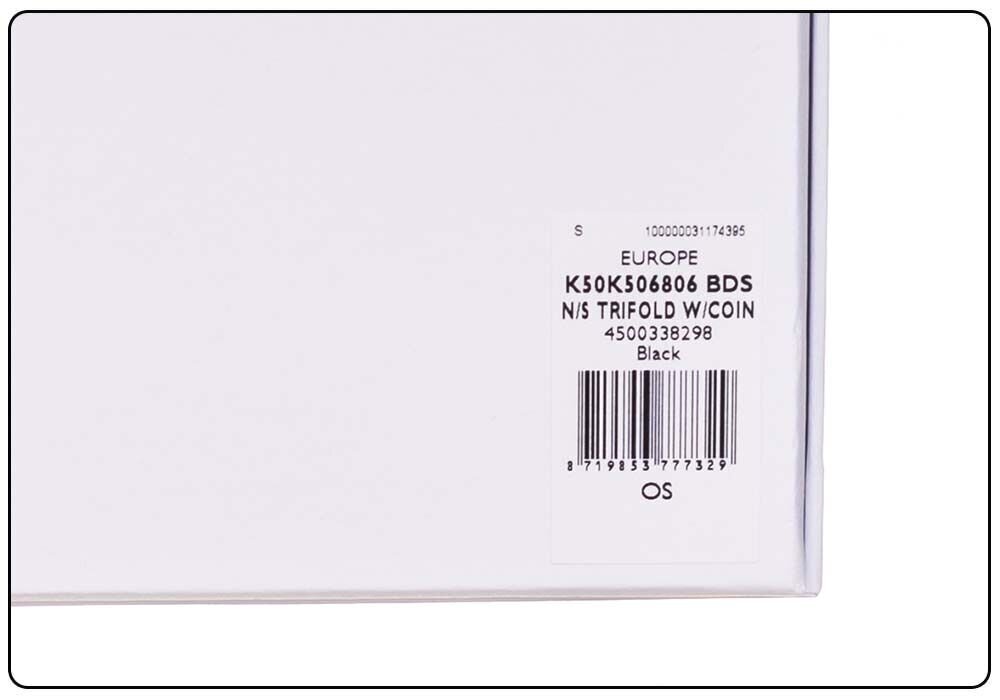Calvin Klein meeste rahakott N/S TRIFOLD W/COIN BLACK K50K506806 BDS 36885 hind ja info | Meeste rahakotid | kaup24.ee
