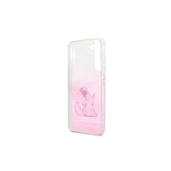 Karl Largerfeld case for Samsung Galaxy S22 KLHCS22SCFNRCPI pink hard case Choupette Eat Gradient hind ja info | Telefoni kaaned, ümbrised | kaup24.ee