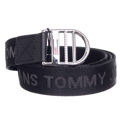 Naiste püksirihm TOMMY HILFIGER TJW WEBBING 3.0, must AW0AW10877 BDS 41975 hind ja info | Naiste vööd | kaup24.ee