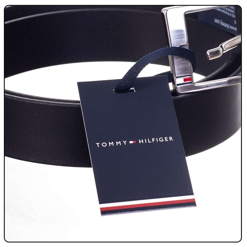 Meeste püksirihm Tommy Hilfiger NEW ALY BELT, must AM0AM08363 090 41613 цена и информация | Meeste vööd | kaup24.ee