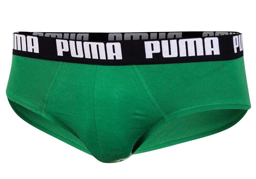 Meeste aluspüksid Puma, 2 paari, must/roheline 889 100 18 41271 цена и информация | Meeste aluspesu | kaup24.ee