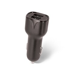 Maxlife MXCC-01 car charger 2x USB 2.4A black + USB-C cable цена и информация | Зарядные устройства для телефонов | kaup24.ee