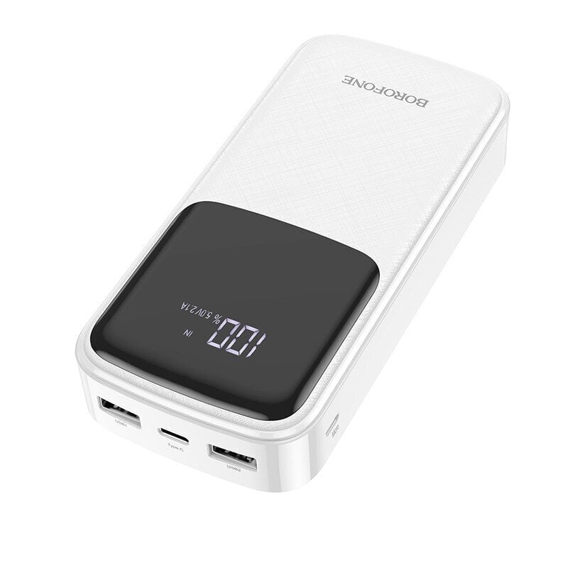 Väline aku Power Bank Borofone BJ17A Type-C microUSB 2*USB (2.1A) 20000mAh must hind ja info | Akupangad | kaup24.ee