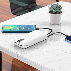 Внешний аккумулятор Power Bank Borofone BJ20A 5 Output 3 Input 20000mAh белый цена и информация | Зарядные устройства Power bank  | kaup24.ee