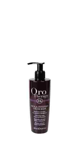 Niisutav ja värvi kaitsev juuksemask Fanola Oro Therapy Viola Intenso 250 ml цена и информация | Maskid, õlid, seerumid | kaup24.ee