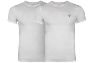 Мужская футболка Guess CALEB HERO CNK S / S 2PACK, белая U97G02JR003 A009 39661 цена и информация | Мужские футболки | kaup24.ee