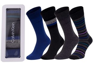 Мужские носки Calvin Klein 4 пары, темно-синие/серые 100004544 002 40453 цена и информация | Мужские носки | kaup24.ee