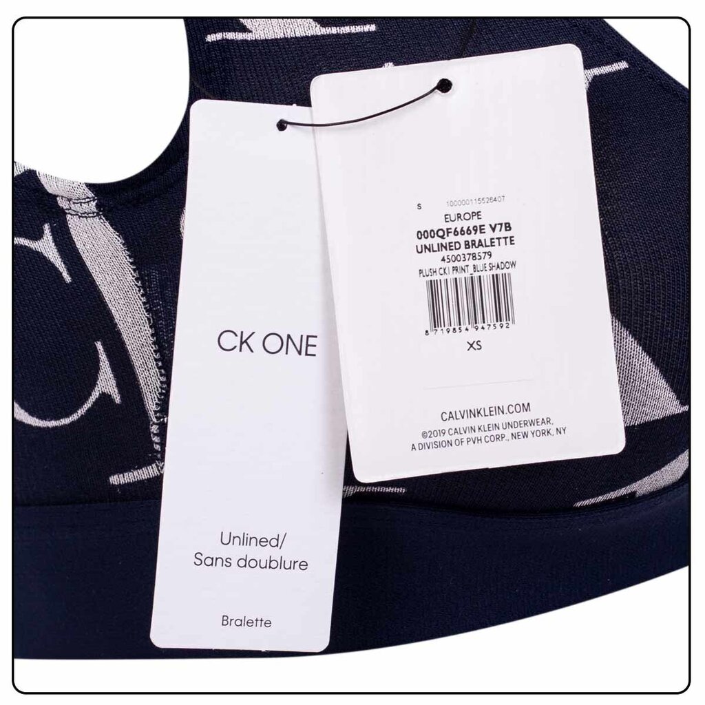 Calvin Klein naiste rinnahoidja UNLINED BRALETTE TUMESININE 000QF6669E V7B 40606 hind ja info | Rinnahoidjad | kaup24.ee