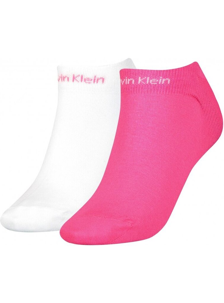 Calvin Klein naiste sokid, 2 paari, valge/roosa 701218774 004 39730 hind ja info | Naiste sokid | kaup24.ee