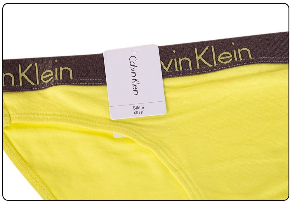 Naiste aluspüksid - bikiinid Calvin Klein, kollane 000QD3540E ZIQ 39434 цена и информация | Naiste aluspüksid | kaup24.ee