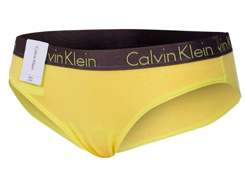 Naiste aluspüksid - bikiinid Calvin Klein, kollane 000QD3540E ZIQ 39434 цена и информация | Naiste aluspüksid | kaup24.ee