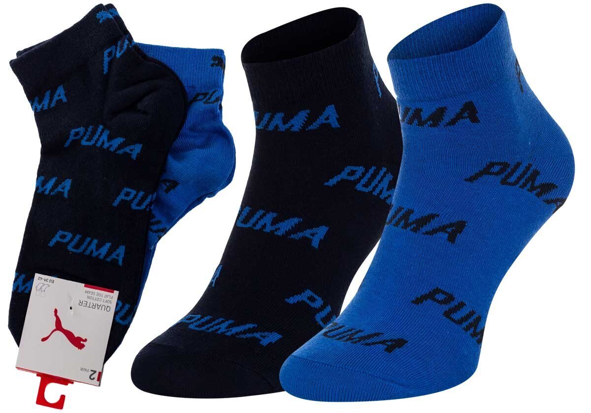 Meeste sokid Puma 2 paari, sinine 907948 03 41352 цена и информация | Meeste sokid | kaup24.ee