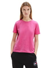 Naiste T-särk Tommy Hilfiger TJW SOFT JERSEY TEE, fuksia DW0DW06901 VTC 40834 цена и информация | Женские футболки | kaup24.ee