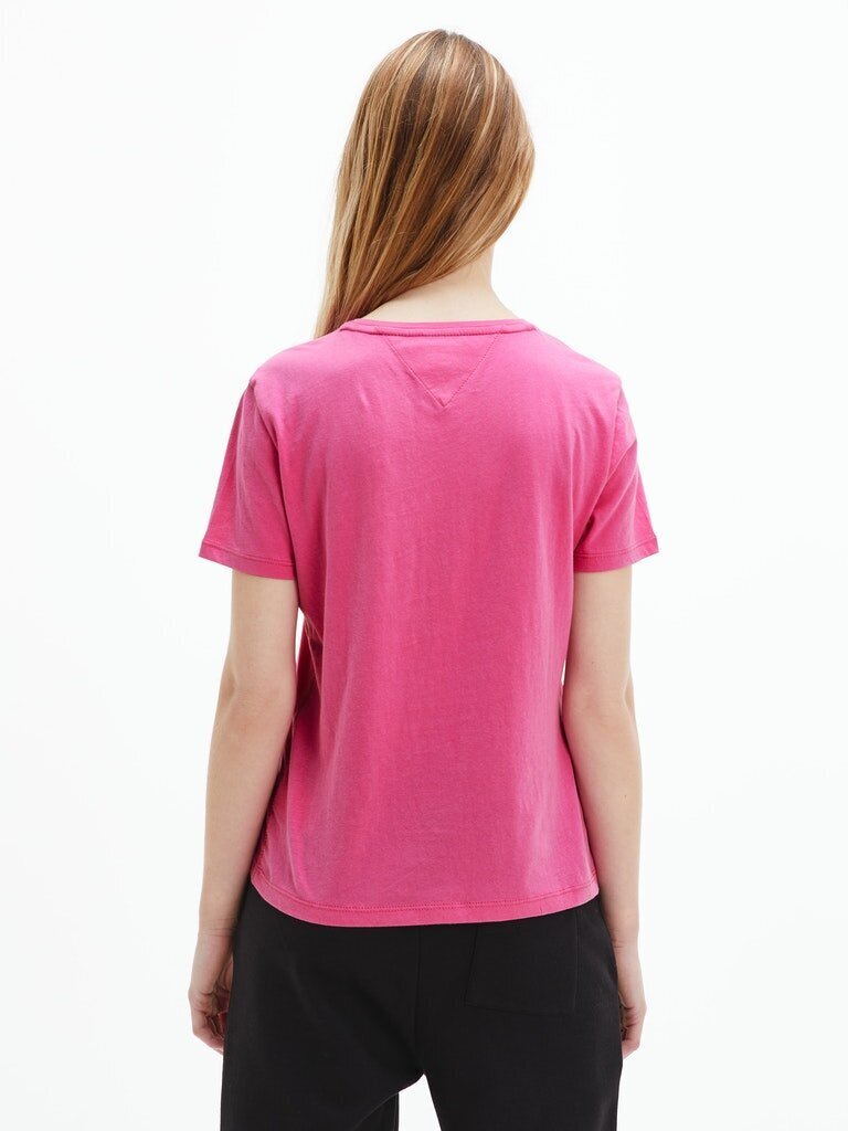 Naiste T-särk Tommy Hilfiger TJW SOFT JERSEY TEE, fuksia DW0DW06901 VTC 40834 цена и информация | Naiste T-särgid | kaup24.ee