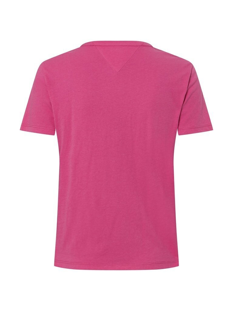 Naiste T-särk Tommy Hilfiger TJW SOFT JERSEY TEE, fuksia DW0DW06901 VTC 40834 цена и информация | Naiste T-särgid | kaup24.ee