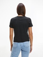 Женская футболка Tommy Hilfiger TJW REGULAR FLORAL BADGE TEE, черная DW0DW11283 BDS 40819 цена и информация | Женские футболки | kaup24.ee