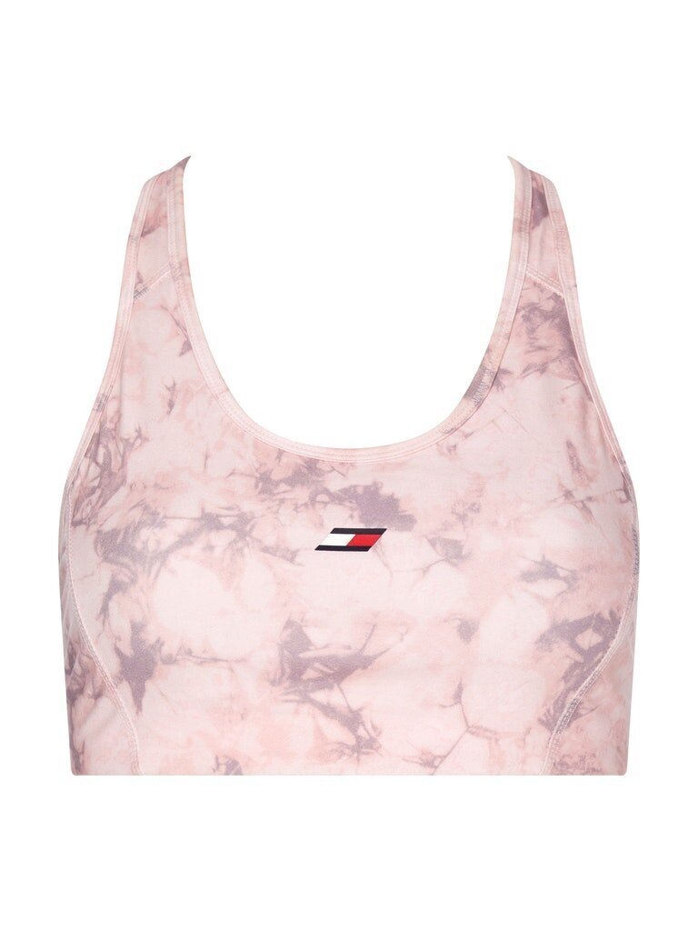 Rinnahoidja Tommy Hilfiger MID INTENSITY AOP RACER BRA, roosa S10S101155 TJV 41403 цена и информация | Rinnahoidjad | kaup24.ee