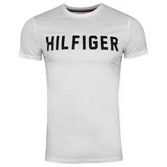 Мужская футболка Tommy Hilfiger CN SS TEE HILFIGER, белая UM0UM02011 YBR 41053 цена и информация | Мужские футболки | kaup24.ee